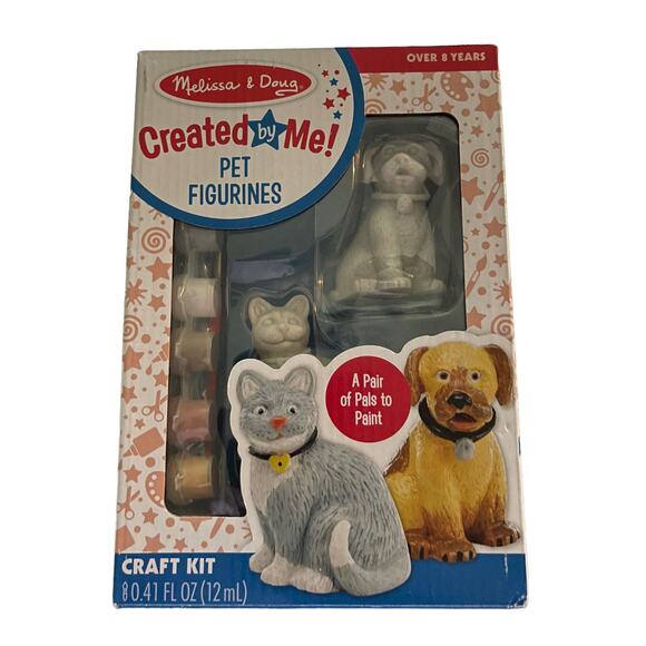 Melissa & Doug Created By Me Cat Dog Pet Figurines - Picture 1 of 2